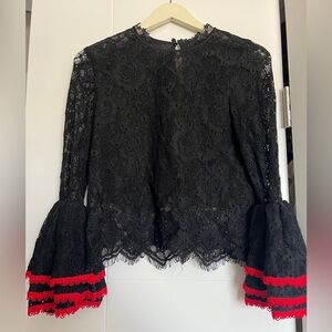 Alpha & Omega Black Lace Blouse